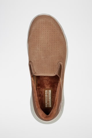 Slip-on en cuir Go Walk Flex - Marron