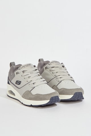 Baskets en cuir Uno - Gris clair