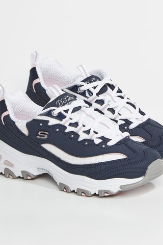 Baskets en cuir D'lites 1.0 - Bleu marine