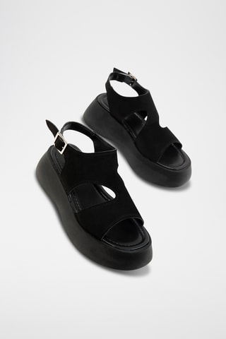 Sandales plateformes - Noir