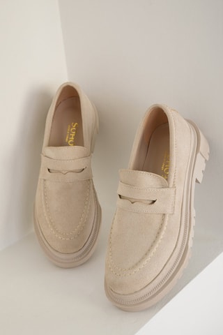 Mocassins plateformes - Beige