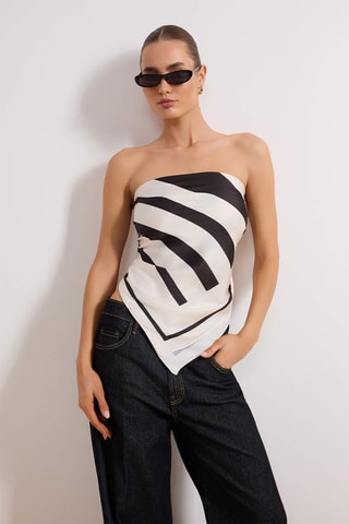 Carré - Noir et écru