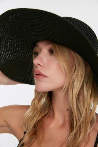 Chapeau de paille - Noir