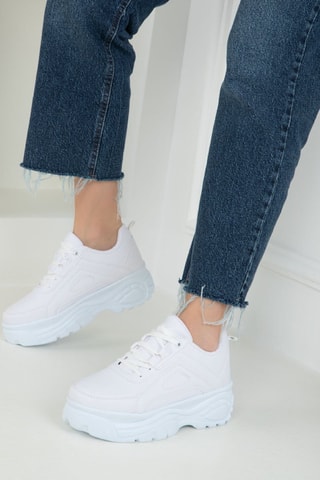 Baskets plateformes - Blanc