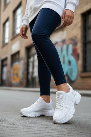 Baskets plateformes - Blanc