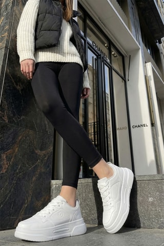 Baskets plateformes - Blanc