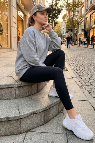 Baskets plateformes - Blanc