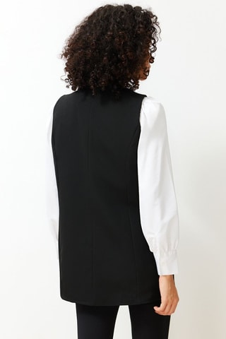 Gilet long - Noir