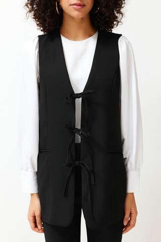 Gilet long - Noir