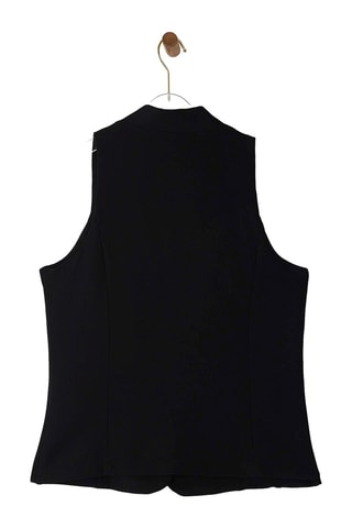 Gilet de costume slim sans manches - Noir