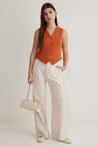 Gilet - Rouge brique