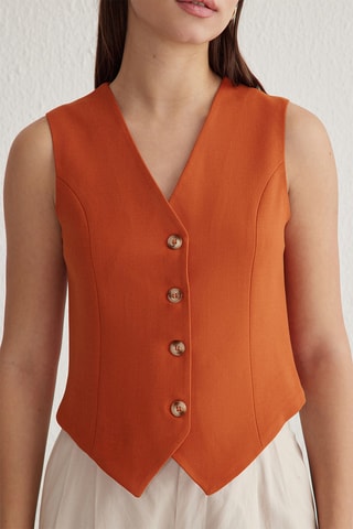 Gilet - Rouge brique