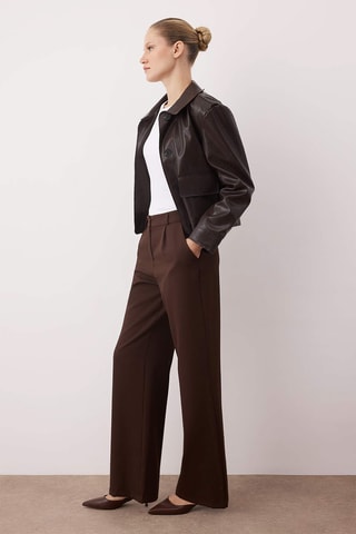 Pantalon loose - Marron foncé
