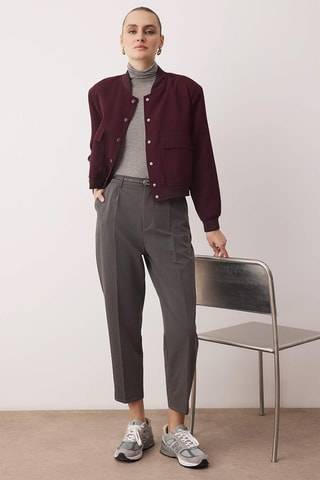 Pantalon carotte - Gris