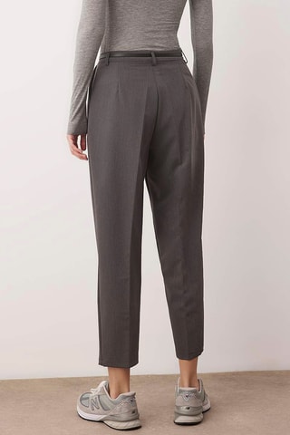 Pantalon carotte - Gris