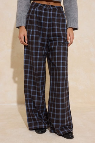 Pantalon wide legs - Marron