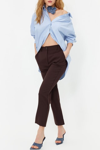 Pantalon cigarette - Marron