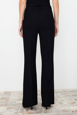 Broek Bootcut Hoge Taille - Zwart