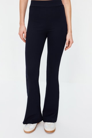 Pantalon flare - Bleu marine