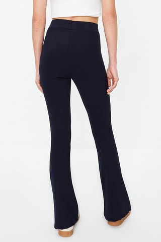 Pantalon flare - Bleu marine