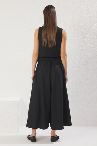 Pantalon wide legs - Noir