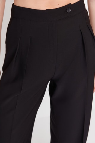 Pantalon wide legs taille haute - Noir