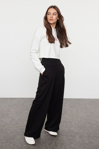 Pantalon wide legs - Noir