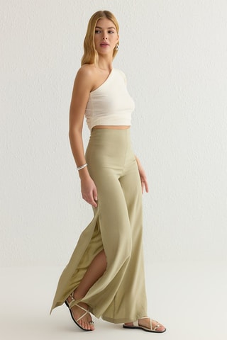 Pantalon palazzo - Beige