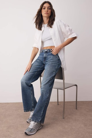 Jean wide legs - Bleu marine