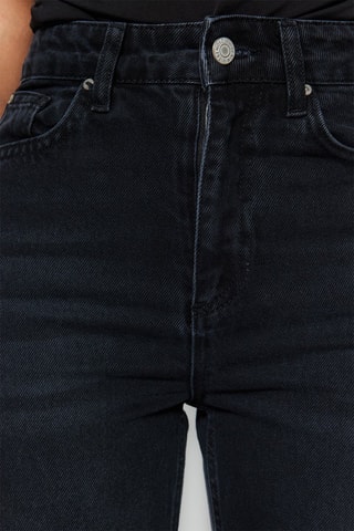 Jean mom taille haute - Noir