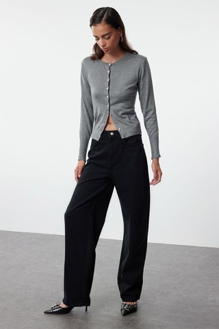 Jean taille haute - Noir