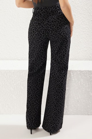 Jean wide legs taille haute - Noir