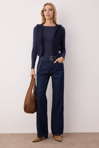 Jean wide legs - Bleu foncé