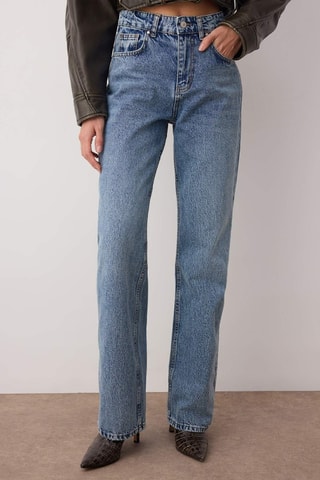 Jean wide legs - Bleu moyen