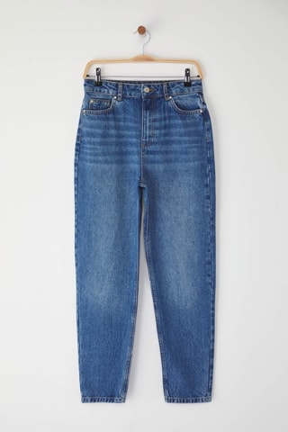 Jean mom - Bleu moyen