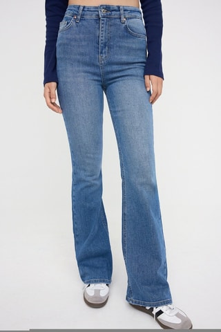 Jean flare - Bleu moyen