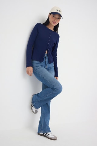 Jean flare - Bleu moyen