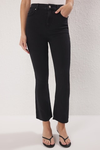 Jeans Flare Cut - Antraciet