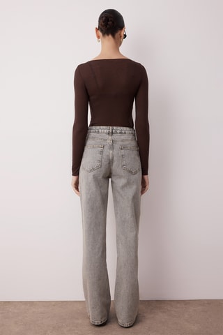 Jean wide legs - Gris