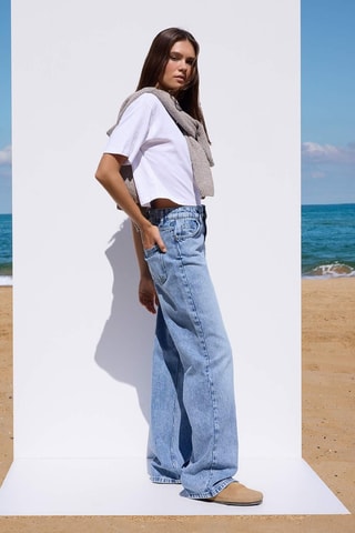 Jean wide legs - Bleu