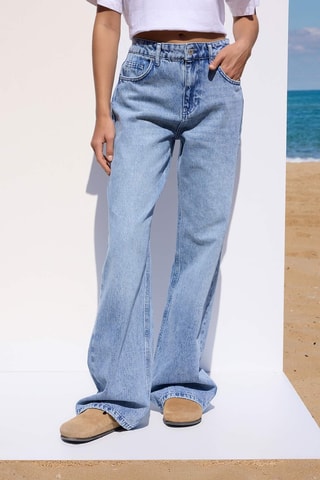 Jean wide legs - Bleu