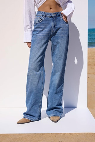 Jean wide legs - Bleu