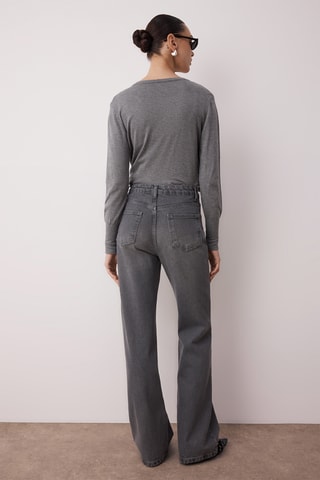 Jean wide legs - Gris foncé