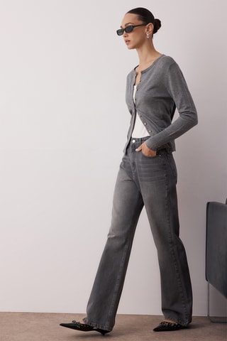 Jean wide legs - Gris foncé