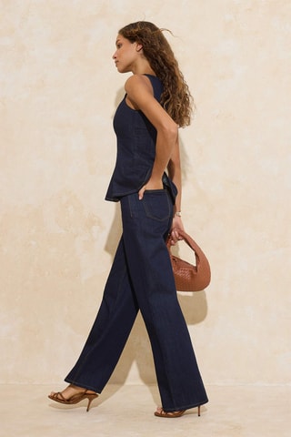 Jean wide legs - Bleu foncé