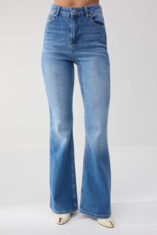 Jeans Hoge Taille Flare Cut - Lichtblauw