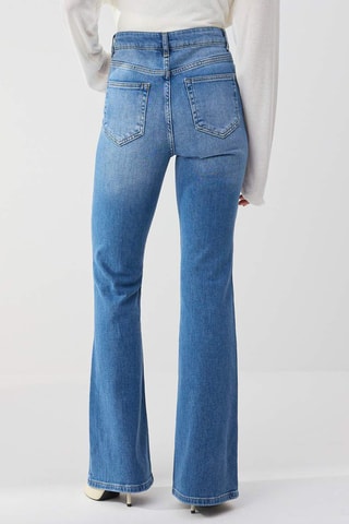 Jeans Hoge Taille Flare Cut - Lichtblauw