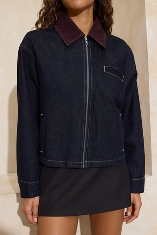 Veste en jean - Bleu marine