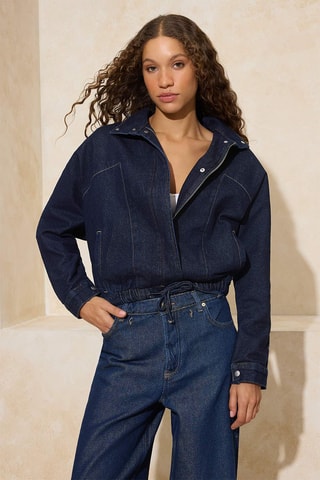 Veste en jean - Bleu marine