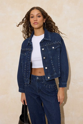 Veste en jean - Bleu foncé